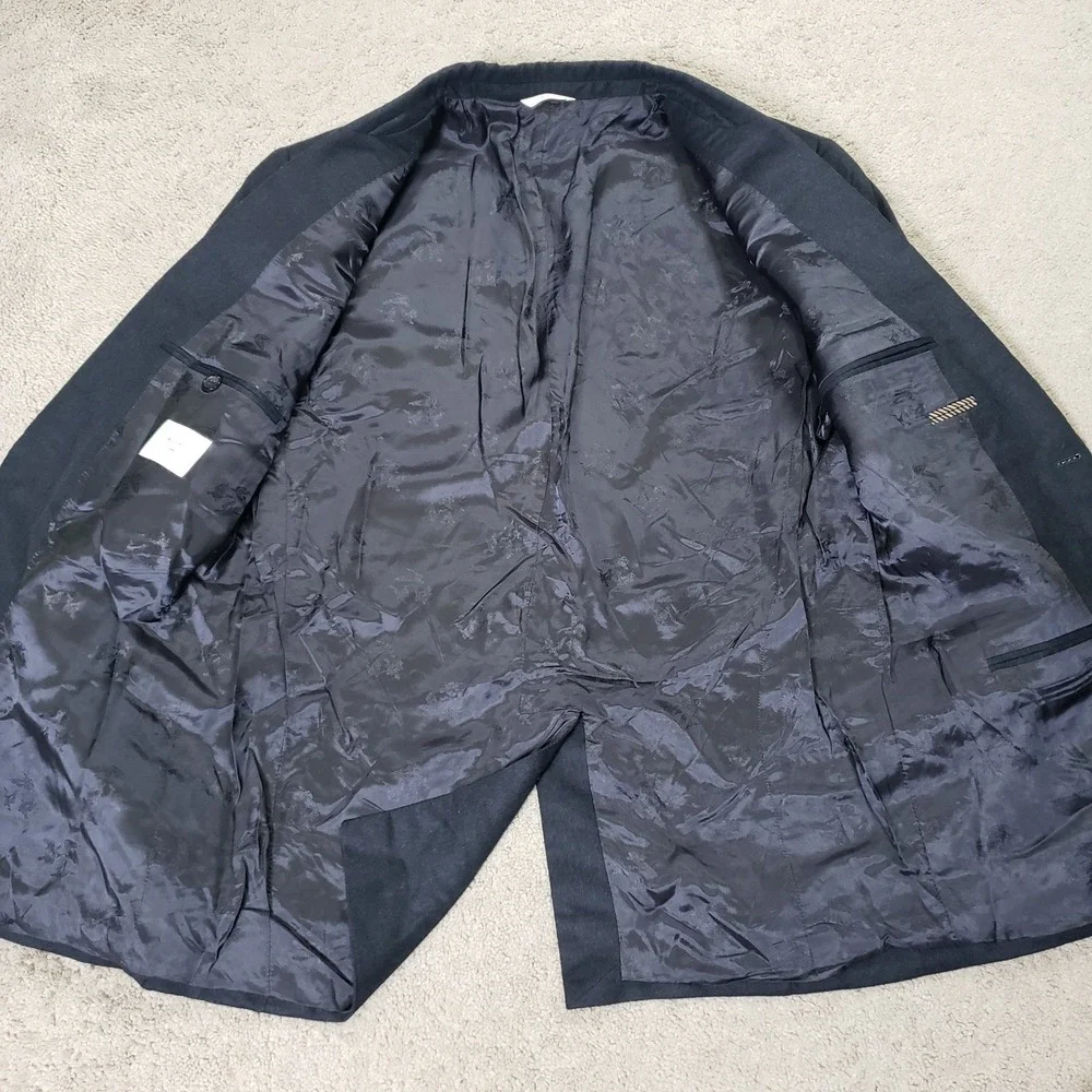 Billy Reid Blazer Mens 44R Black Wool Silk Cashmere Sport Coat Italy Jacket